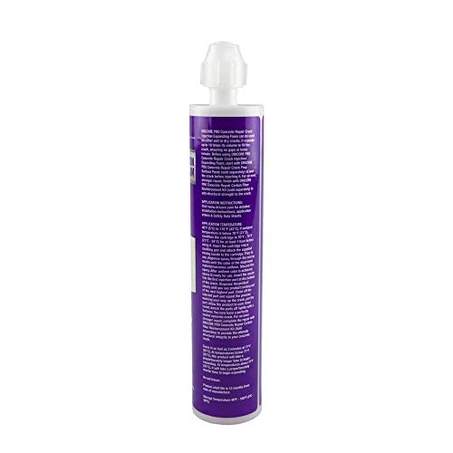 DRICORE PRO Concrete Repair Crack Injection Expanding Foam (Step Two) | Polyurethane for Sealing Indoor & Outdoor Cracking in Home, Wall, Basement | Moisture Tolerant, Flows into Small Pits