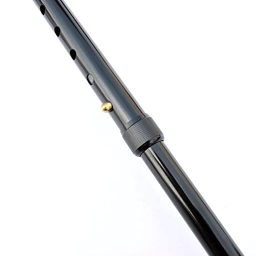 Bastón de cuatro patas de aluminio telescópico con luz para caminar 5