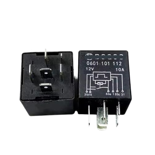 Relais 6 broches 12V DC V12 pour montage sur circuit imprimé auto et domotique