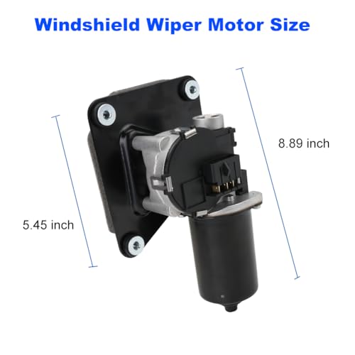 Image of Front Windshield Wiper Motor Compatible with Ford Bronco 1987-1996