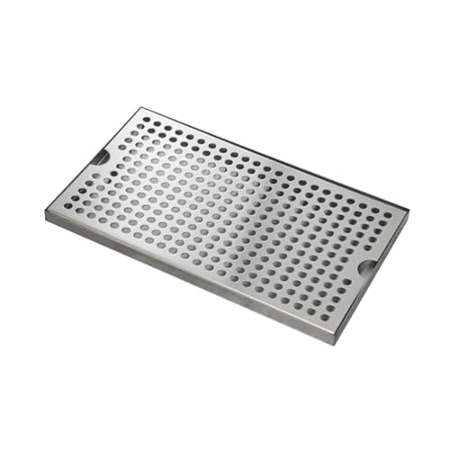 Bandeja de goteo de acero inoxidable para barras de bar y pubs, 30 x 17,5 cm 8
