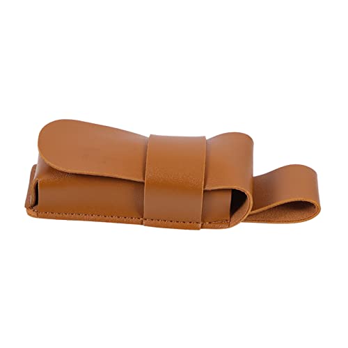 Mikinona Leather Harmonica Case Portable Storage Pouch for Beginners Lightweight for Travel Outdoor Use Protective Design for Instruments