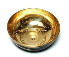 Kanshita's Rasoiware Ottone Diya, Puja/Pooja Katori rotondo (formato