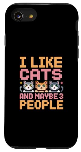I Like Cats And Maybe 3 People �X�}�z�P�[�X iPhone SE (2020) / 7 / 8 �p