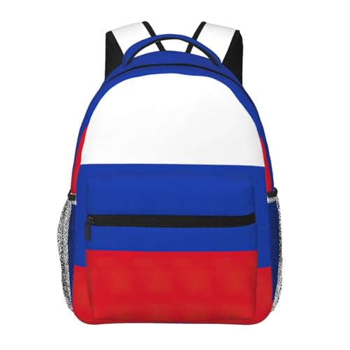 Sac à bandoulière drapeau russe imperméable sac à dos grand adulte