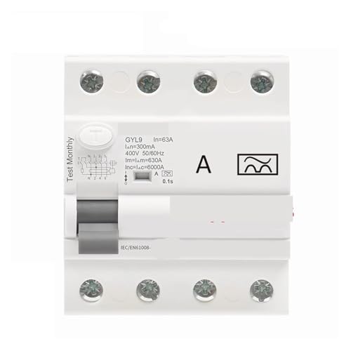 Disjoncteur différentiel GYL9 3P+N 40A pour sécuriser le tableau électrique de l'atelier