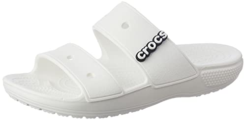 Image of Crocs Classic White Sandal-(206761-100)-3 UK Men / 4 UK Women (M4W6)