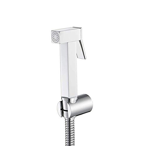 Bidet pulvérisateur ensemble pistolet avec douchette autonettoyante et flexible inox universel