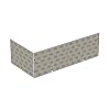 LUX ELEMENTS Badewannenverkleidung Set Eckeinbau Fertig zum Verfliesen I 2x Hartschaumplatten + 8x Schraubdübel & 4x Schlagdübel & 1x Montagekleber I Schimmelresistent