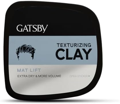 Gatsby Japan Texturizing Clay - Mat Lift | For Super Strong Hold, More Volume & Extra Dry Look | Stylish Matte Finish | Anytime Restylable Hair Styling Clay Wax | Hair Wax For Men | 75gm
