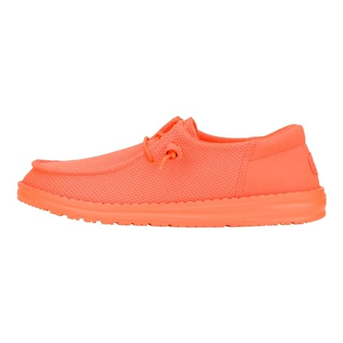 Hey Dude Mocasines Wally Funk Mono para hombre, Anaranjado Neón, 43 EU