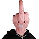 Mittelfinger Maske, Lustige Masken, Finger Vollkopf Latex Realistische Lustige Kopfmaske Erwachsene Gruselige Latex Mittelfinger Maske Kostüm Party Kopfbedeckung