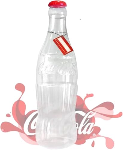 Petites bouteilles d'argent pour pièces de monnaie et billets, élégante en plastique de 0,3 m, tirelire inspirée de Coca Cola (30 cm)
