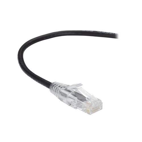 Black Box C6PC28-BK-01, Slim-Net 28 AWG Patch Cable, Pack of 50 pcs