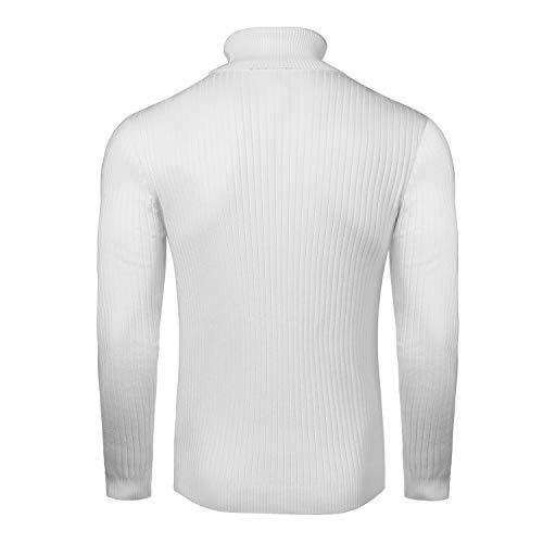 Mens Turtleneck Sweater Slim Fit Soft Knitted Basic Pullover Sweater3
