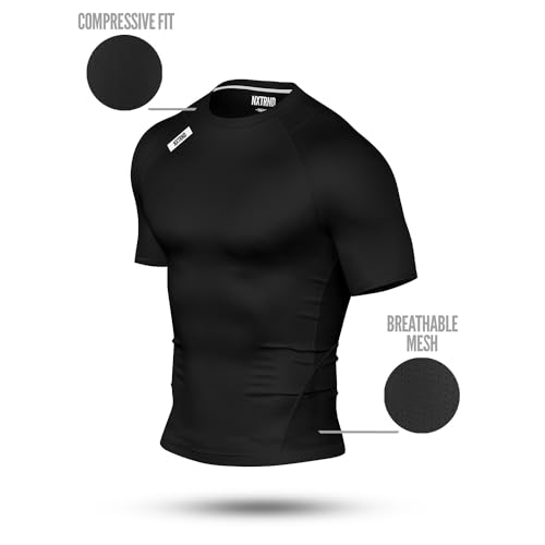 Nxtrnd Men's Compression T-Shirt, Short Sleeve Compression Shirt2