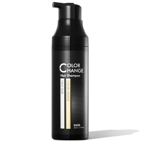 SMIB ColorChange Shampoo – Hypoallergenic, Gentle Hair Dye, Helps Blend Gray Hair Naturally, Nourishes Hair & Scalp (6.76 fl oz)
