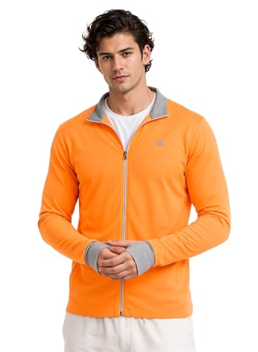 Image of ADRO Sunscreen Jacket for Men UV Sun Advanced Protection Running Jackets For Mens Biker Jackets with Zipper Sports jacket for men