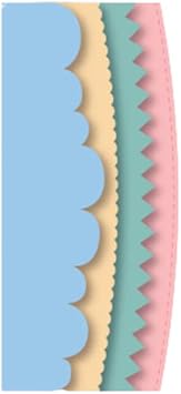 Craftelier - Set of 4 Arch Border Dies Die Cuts for Card Making, Scrapbooking and Crafts Suitable for Multiple Materials and Different Die-Cutting Machines Size aprox 6.3 x 0.3 Inches