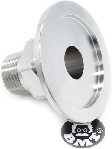 Image of bmotiontech KF40 flange to Male NPT /MNPT Fitting (ISO-KF KF40 QF40 NW40) (1 /2 inch 0.5 inch MNPT to KF40, Pack of 1 pc)