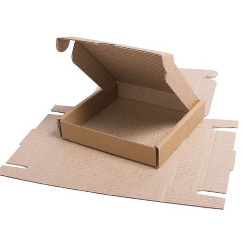 Mini Large Letter Brown PIP Royal Mail Postal Box, 101 x 101 x 20mm (4" x 4" x 0.8") by Boxes2u (50)