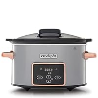 Crock-Pot CSC063X Digitale Slowcooker, Instelbare Gaartijd, 7,5 liter (10 personen), Roestvrij St Crock-Pot CSC063X Digitale Slowcooker, Instelbare Gaartijd, 7,5 liter (10 personen), Roestvrij St