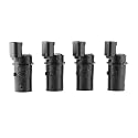 4X PDC Sensor Parksensor Einparkhilfe Kompatibel mit BMW 5er E39 7er E38 66218375533 66216902182 Ultraschall Sensor Schwarz