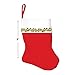 Amscan Santa's Delight Red & White Mini Felt Christmas Stockings - 5
