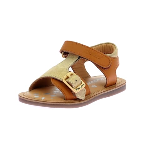 Kickers Diazz, Sandalia Niñas, Camel Dorado, 23 EU