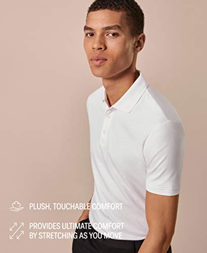 Image of Calvin Klein Men's Liquid Touch Polo Stripe with UV Protection