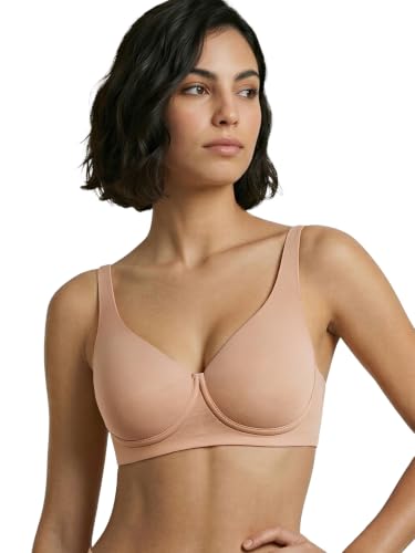 Image of Enamor Bamboo Cotton IO05, Plunge, Everyday Women's T-Shirt Bra - 3X Softer, 4X More Absorbent & Antimicrobial, Padded, Wirefree, High Coverage