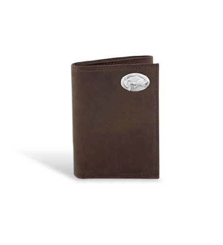 Bass - Leather Crazy Horse Brown Trifold Wallet