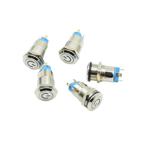 Interruptor de botón de 12mm y 220V con enclavamiento para control eléctrico