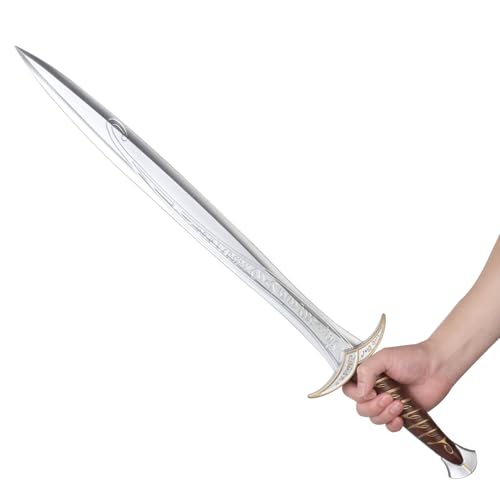 Image of 28 ''/72 cm Fake Sting Sword, Lord of The Rings Sword Foam Toy, Cosplay Weapons Prop LARP 1:1 Replica Costume Halloween Medieval Brown