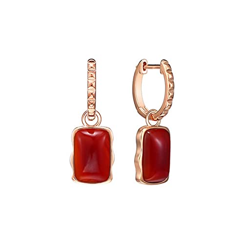 Boucles d'oreilles élégantes de luxe rectangulaires pour femme