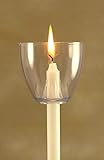 Clear Wind Cups with Candles - Made in USA