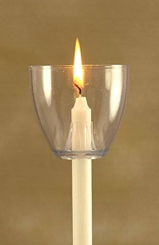 Clear Wind Cups with Candles - Made in USA