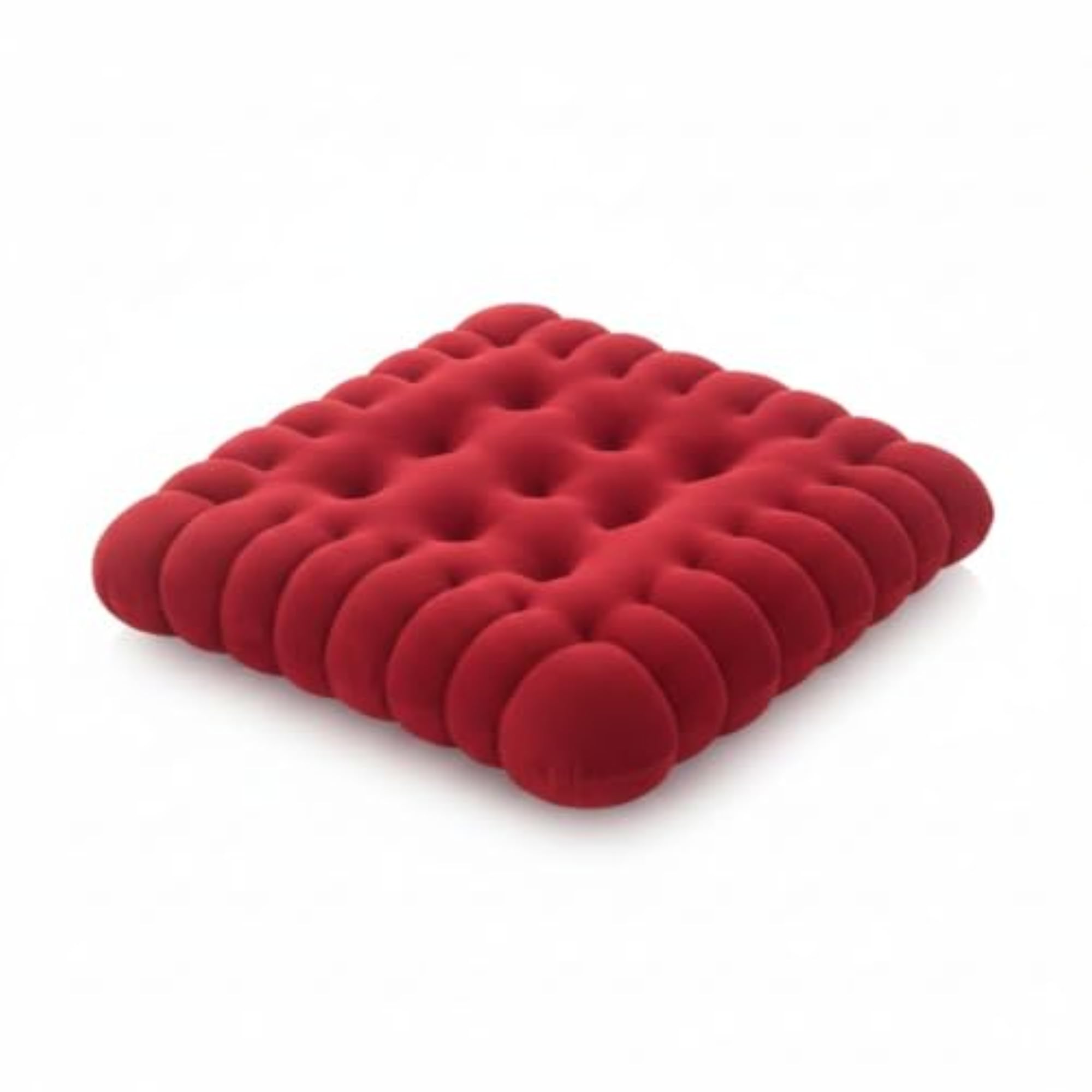 Padded Cushion Thick Square Seat Cushion, Red