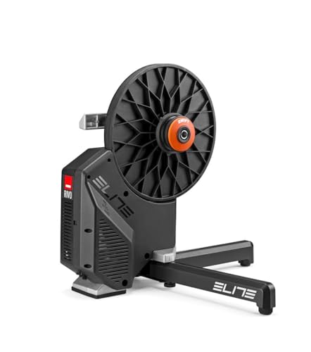 Elite Rivo Smart Trainer Zwift Ready - Rodillo de tracción directa con conmutación virtual, ± 2,5% de precisión de potencia, WiFi + Bluetooth, funcionamiento silencioso, compacto, plegable, COG y clic