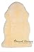 Desert Breeze Distributing Genuine New Zealand Baby Sheepskin, 100% Natural, Soft Shorn Wool, Soothing Comfort, All Seasons, Size Large LRG 34-36 inches in Length