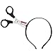 Head Clippers Headband Halloween Accessory - Fake Plastic Scissors Headpiece - Scary Costume Accessories - Funny Realistic Novelty Headwear Through Head Props for Pretend, Dress Up, & Parties