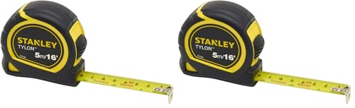 Image of STANLEY STA030696N Tylon Tape Measure, 5m/16ft (Pack of 2)