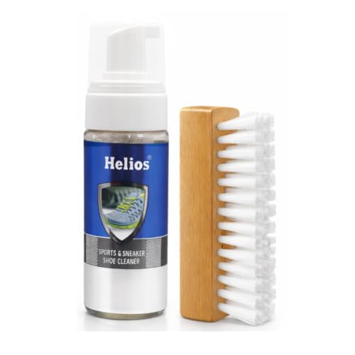 Image of Helios Shoe Cleaning Kit With Brush | Sports and Sneaker Shoe Cleaner | Easy Sneaker Cleaner Kit For White Shoes, Sneakers & Casual Footwear | Dirt & Stain Remover