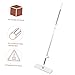 Healeved Industrial Grade 50 Inch Floor Sweeper Multi-Function Mop for Floor Wall Self-Wringing 36cm Wide Cleaning Path Rotating Mop Head