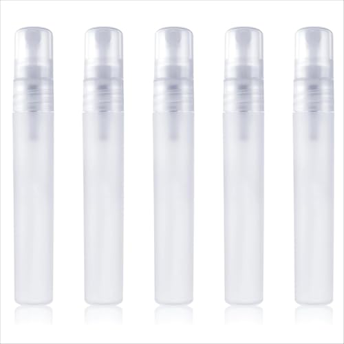 SIRLOMU 6 pezzi bottiglia di ricarica di profumo in plastica, mini bottiglia spray di profumo portatile, bottiglia vuota di campione di profumo per viaggi all'aperto (8ml)