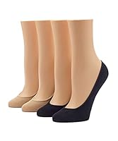 Algopix Similar Product 18 - HUE womens Hidden Cotton Socks 4 Pair