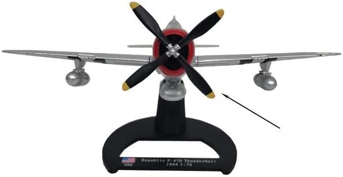 Miniatura 2 de Escala 172 WWII USAF P-47D 'Roggie Meth II' Thunderbolt Fighter modelo de avión modelo de aleación Modelo de avión fundido a presión para colección