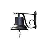 NACH JS-90-096 Classic Fine Cast Iron Rustic Hanging Doorbell, 12.2 x 7.7 x 8.3 Inches, Medium, Black