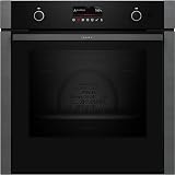 Neff B6ACP7AG0 EEK: A Einbaubackofen, 60 cm breit, 71 L, Pyrolyse, Grillfunktion, TFT Display, versenkbare Bedienknebel, Graphite-Grey