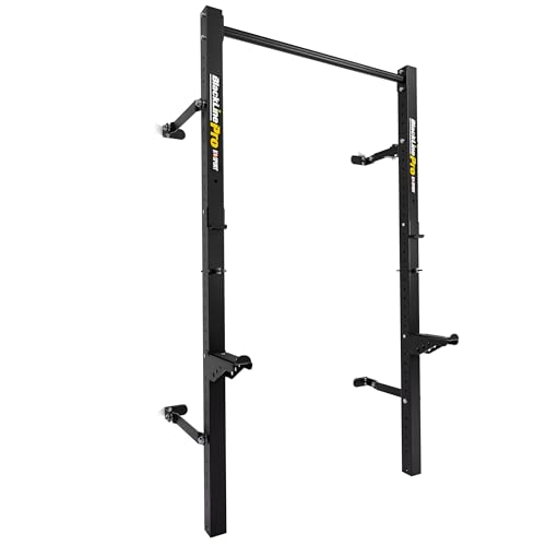 K-Sport: Support mural professionnel pour haltères, squat, extrêmement résistant, de qualité supérieure, charge maximale : 350 kg, avec barre de traction...